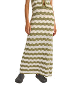 Rhythm Carmen Stripe Knit Maxi Skirt SAG-SAGE 3M