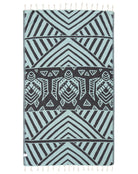 Sand Cloud Turkish Beach Towel GeoTurtle Seaglass Regular