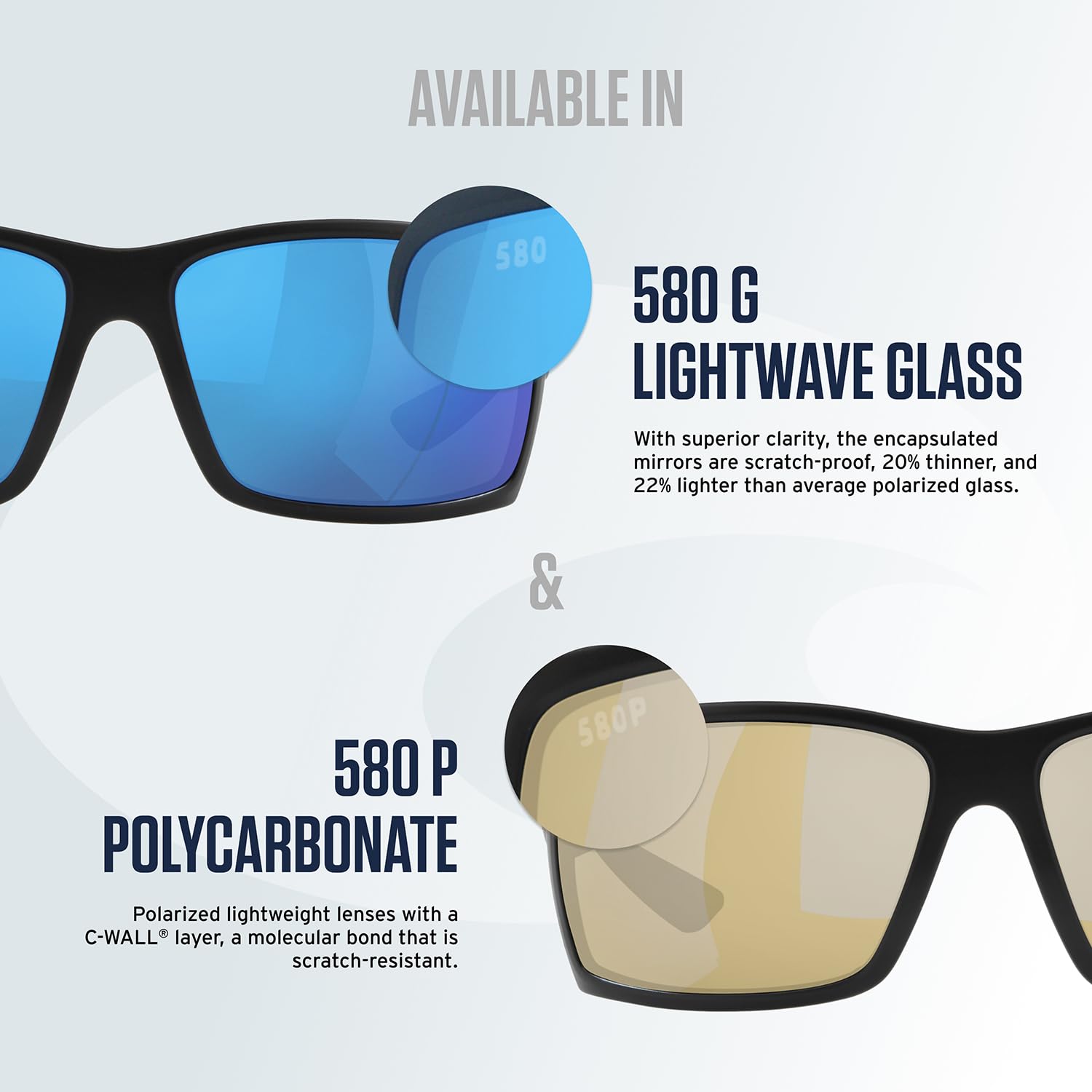 Costa Del Mar Inlet Polarized Sunglasses PomegranateFade gray580P