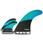 Futures Fins TechFlex 2+1 Longboard Fin Set Blue-Green