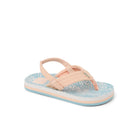 Reef Little Ahi Girls Sandal Peach-Blue Animal 9 C