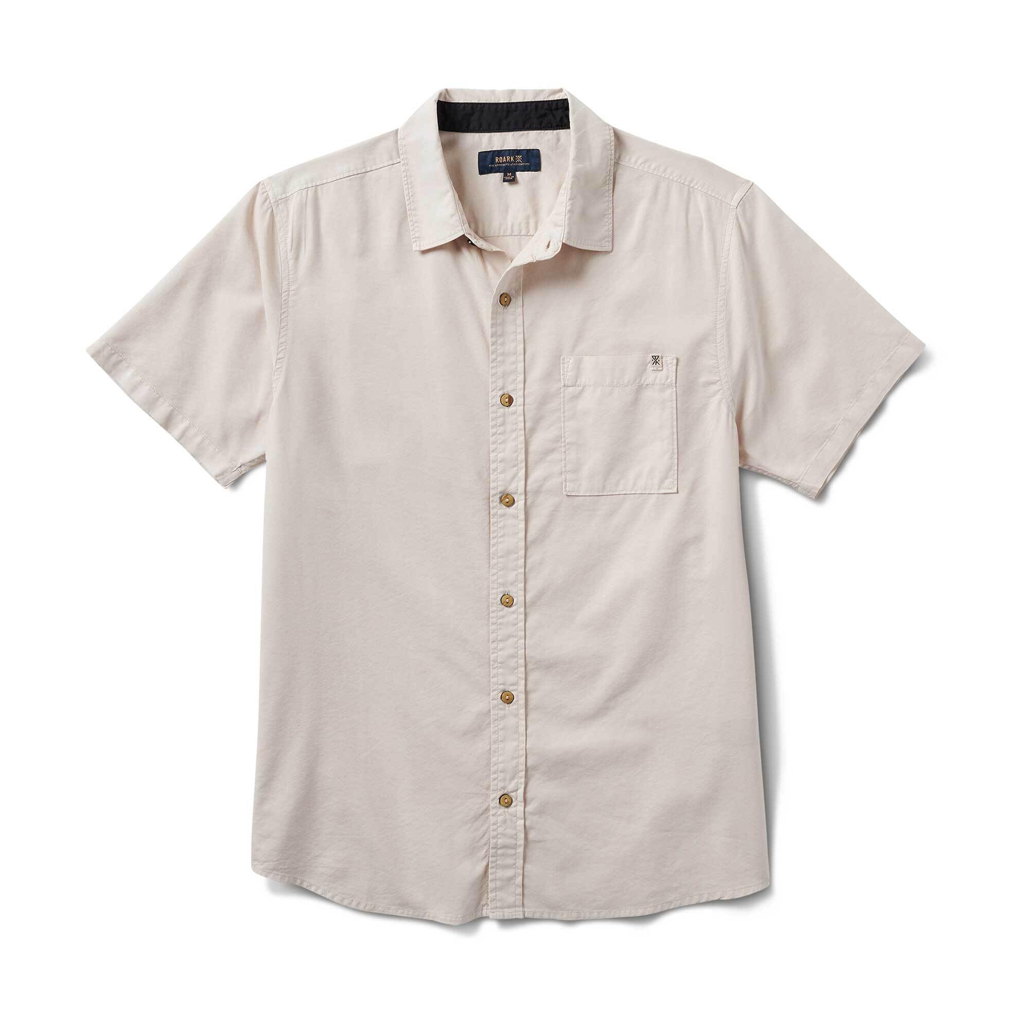 ROARK MADE TO FADE SS WOVEN WHB-WASHED BONE M