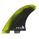 FCS 2 Mark Richards PC Tri Fin Set Cyber Lime-Black XL