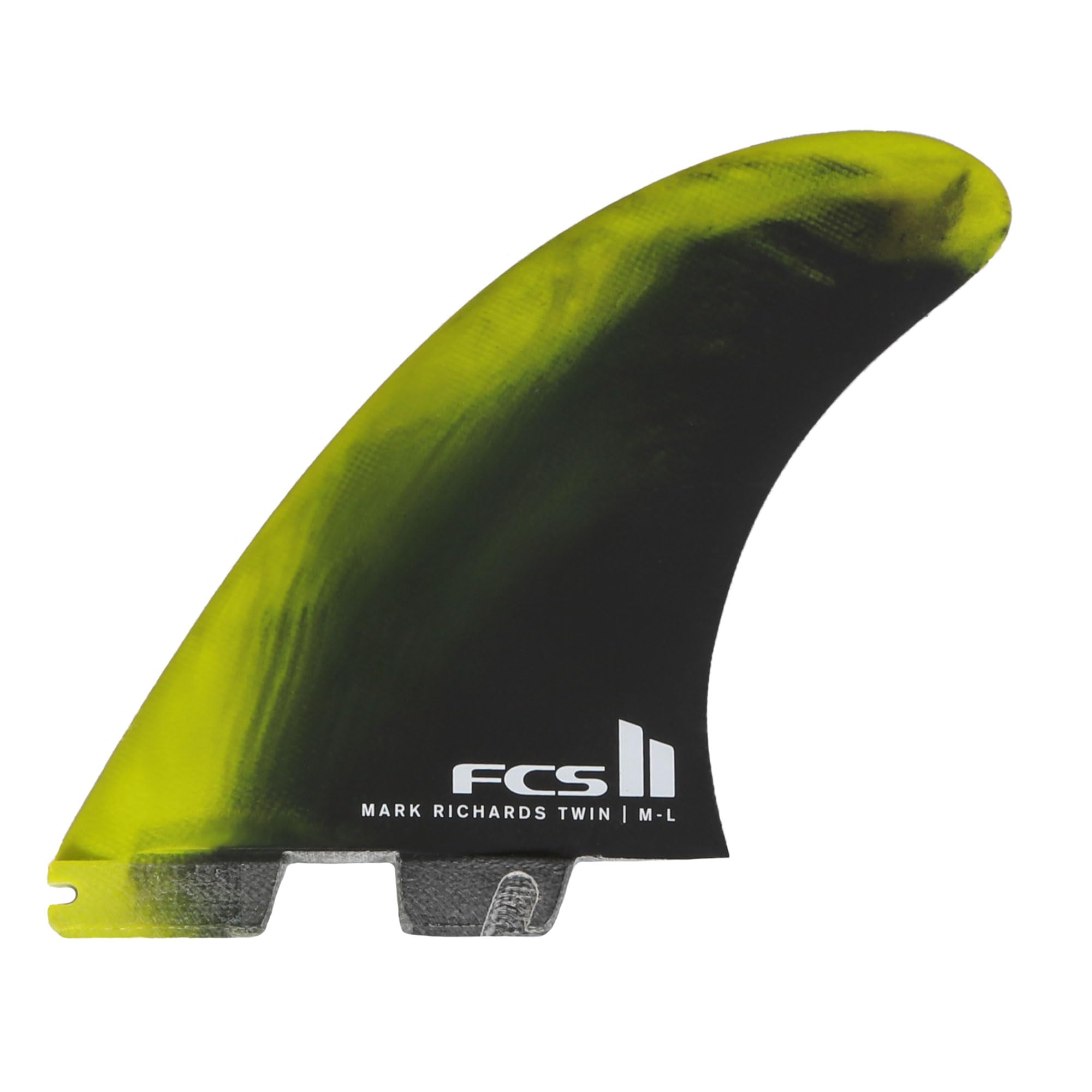 FCS 2 Mark Richards PC Tri Fin Set Cyber Lime-Black XL