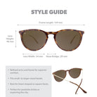 Knockaround MaryJane Polarized Sunglasses GlossyBlondeTortoiseShellAmber