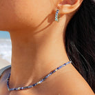 Pura Vida Surfrider Fdn Sea Stone Beaded Choker  Gold OS