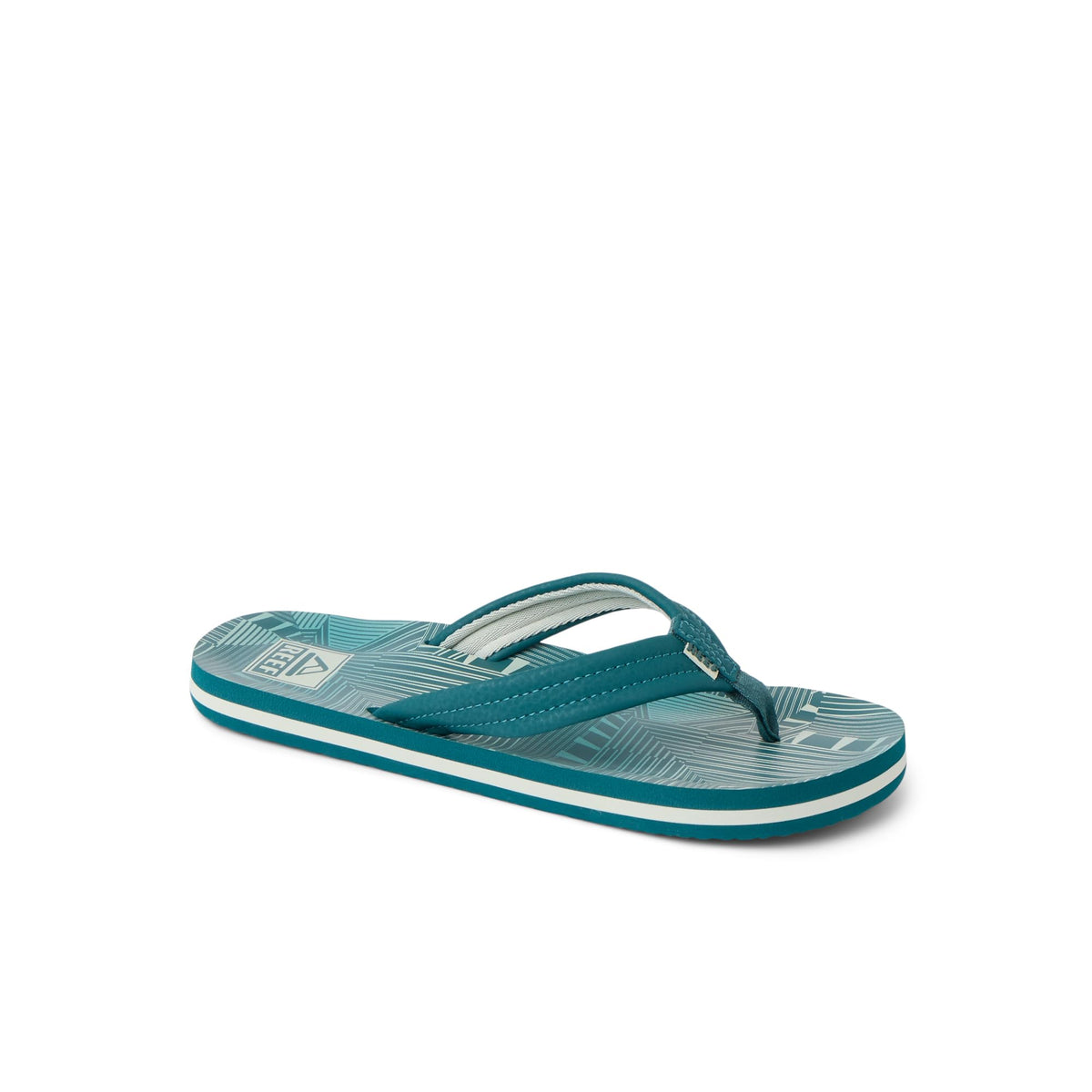 Reef Ahi Boys Sandal Sage Stripe 2 Y