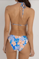 Rhythm Paradise Floral Halter Top BLU XS