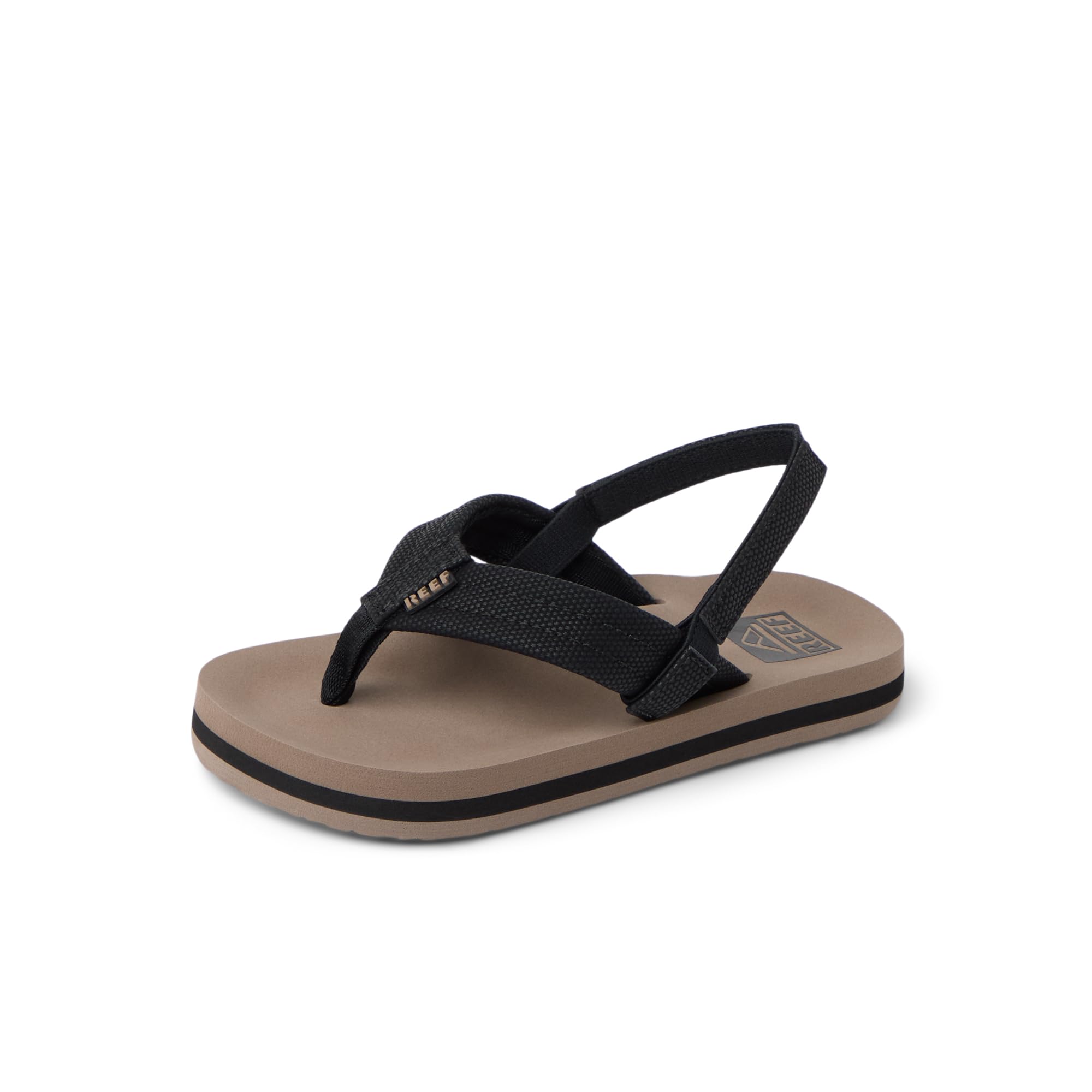 Reef Little Ahi Boys Sandal Black-Tan 5 C