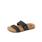 Reef Cushion Vista Womens Sandal Black Textile 6