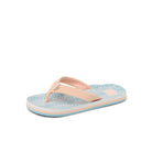 Reef Ahi Girls Sandal Peach-Blue Animal 1 Y