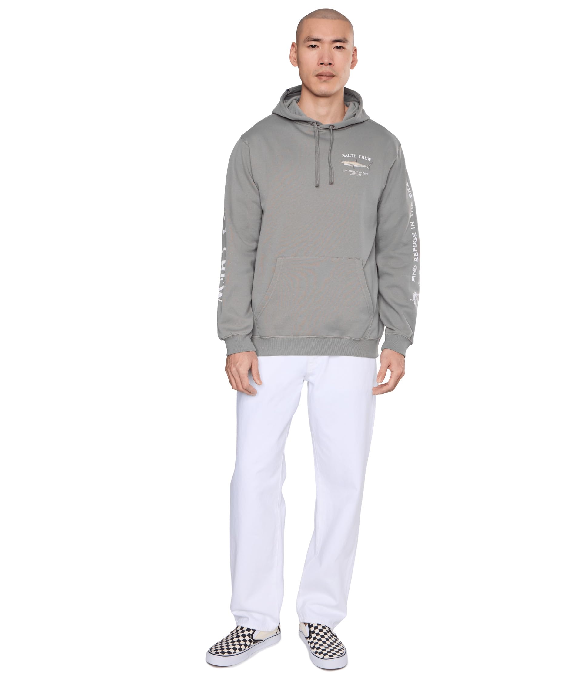 Salty Crew Bruce Hooded Fleece Shark Skin XL