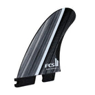FCS 2 MF Glass Fibre Fusion Tri-Fin Set Smoke-White L