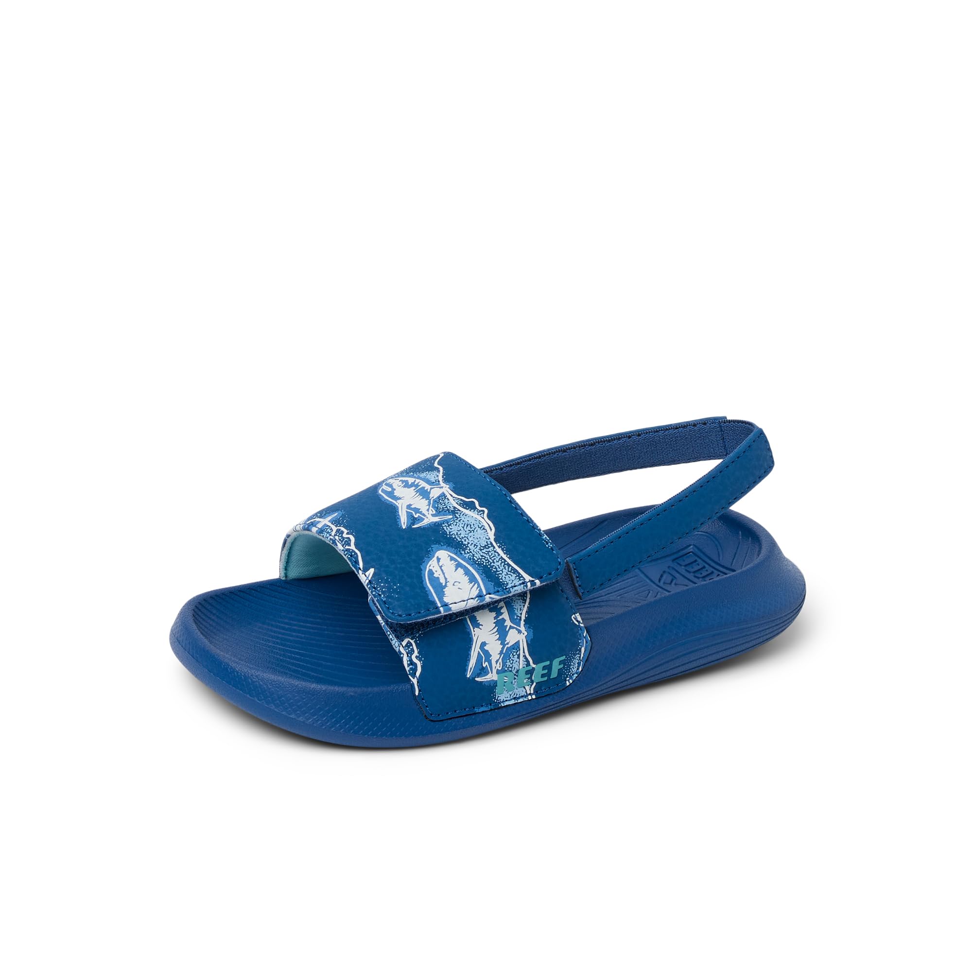 Reef Little Salty Boys Slide Royal Sharks 11 C