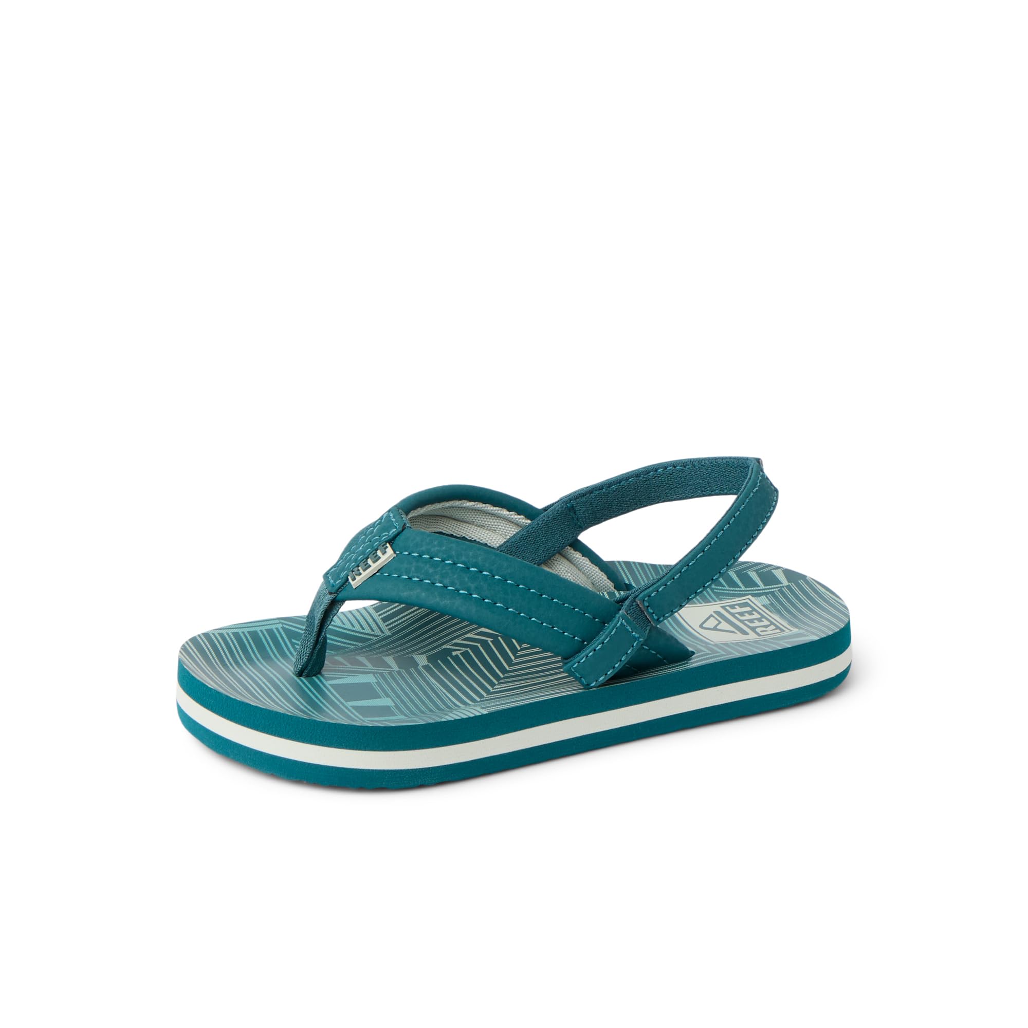 Reef Little Ahi Boys Sandal Sage Stripe 7 C