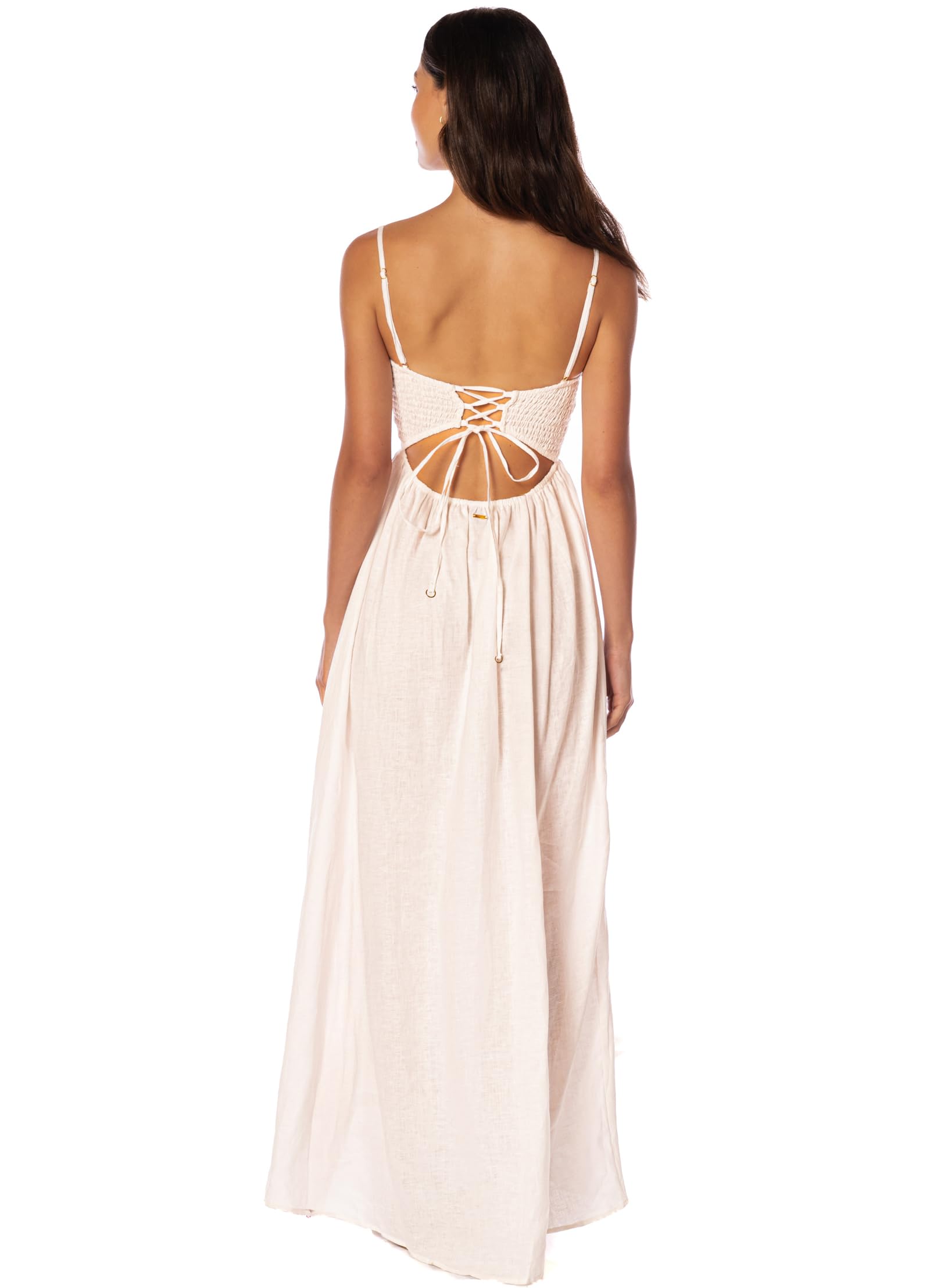 Maaji Tropical Haven Ela Maxi Dress WhitePalm M