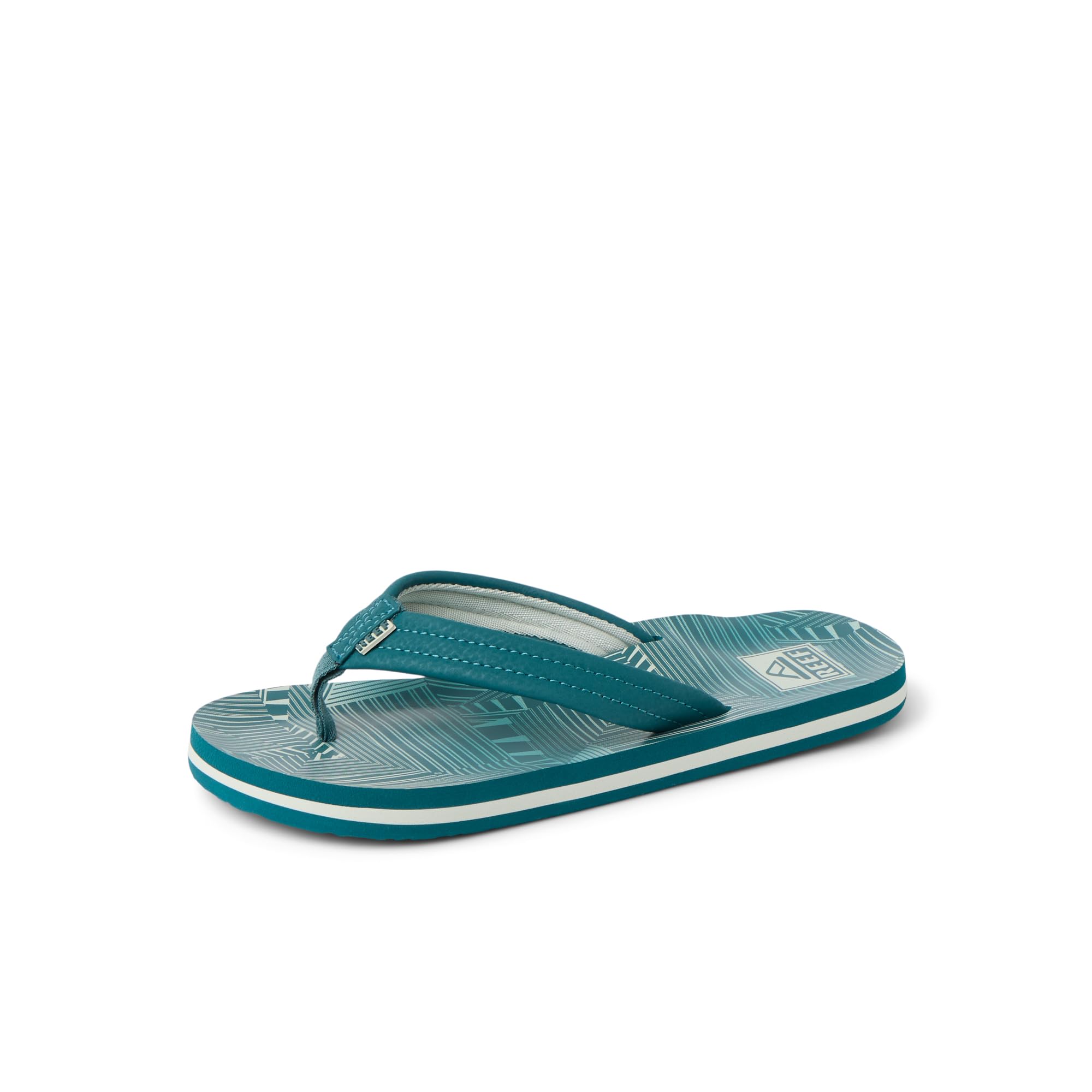 Reef Ahi Boys Sandal Sage Stripe 3 Y
