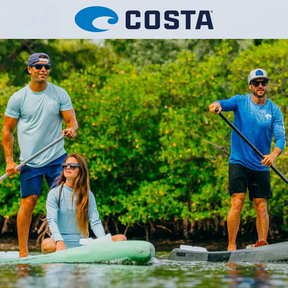 Costa Del Mar Trades Polarized Sunglasses  SmokeCrystal GreenMirror 580G