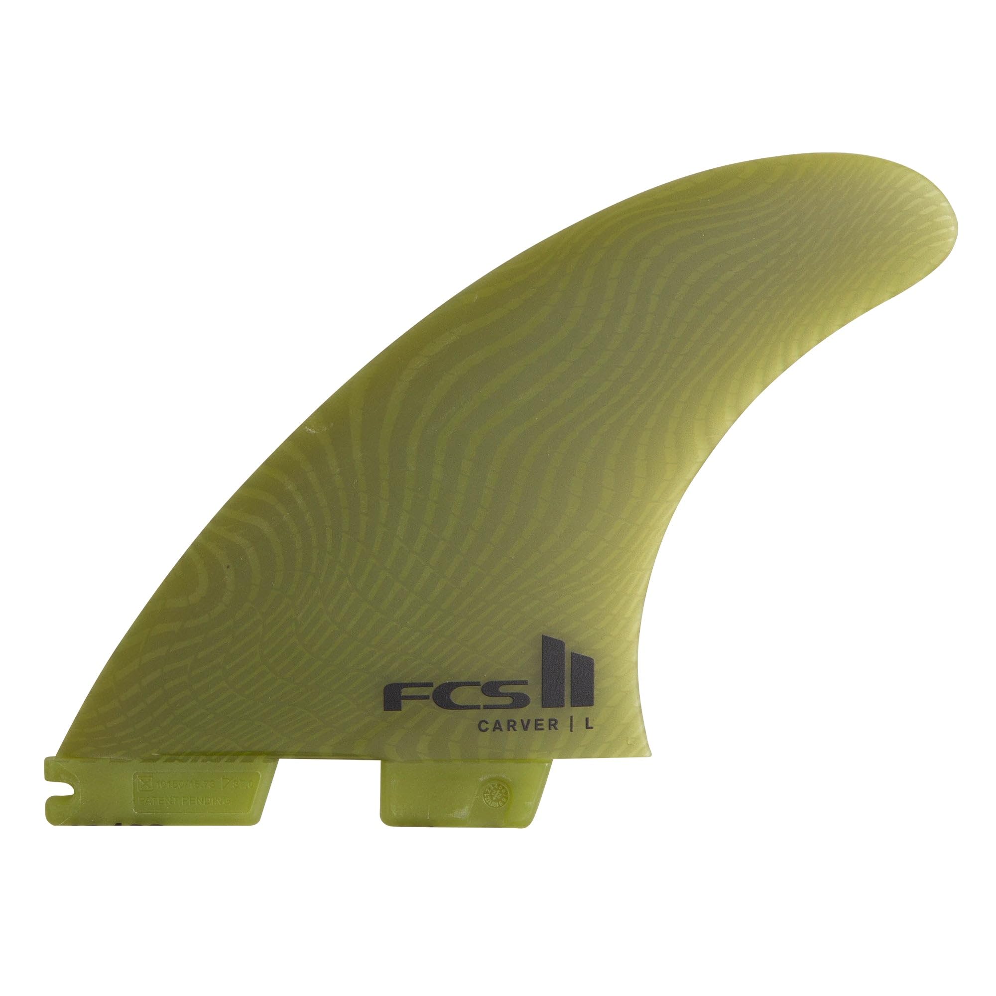 FCS 2 Carver Neo Glass Tri-Fin Set Eucalyptus L