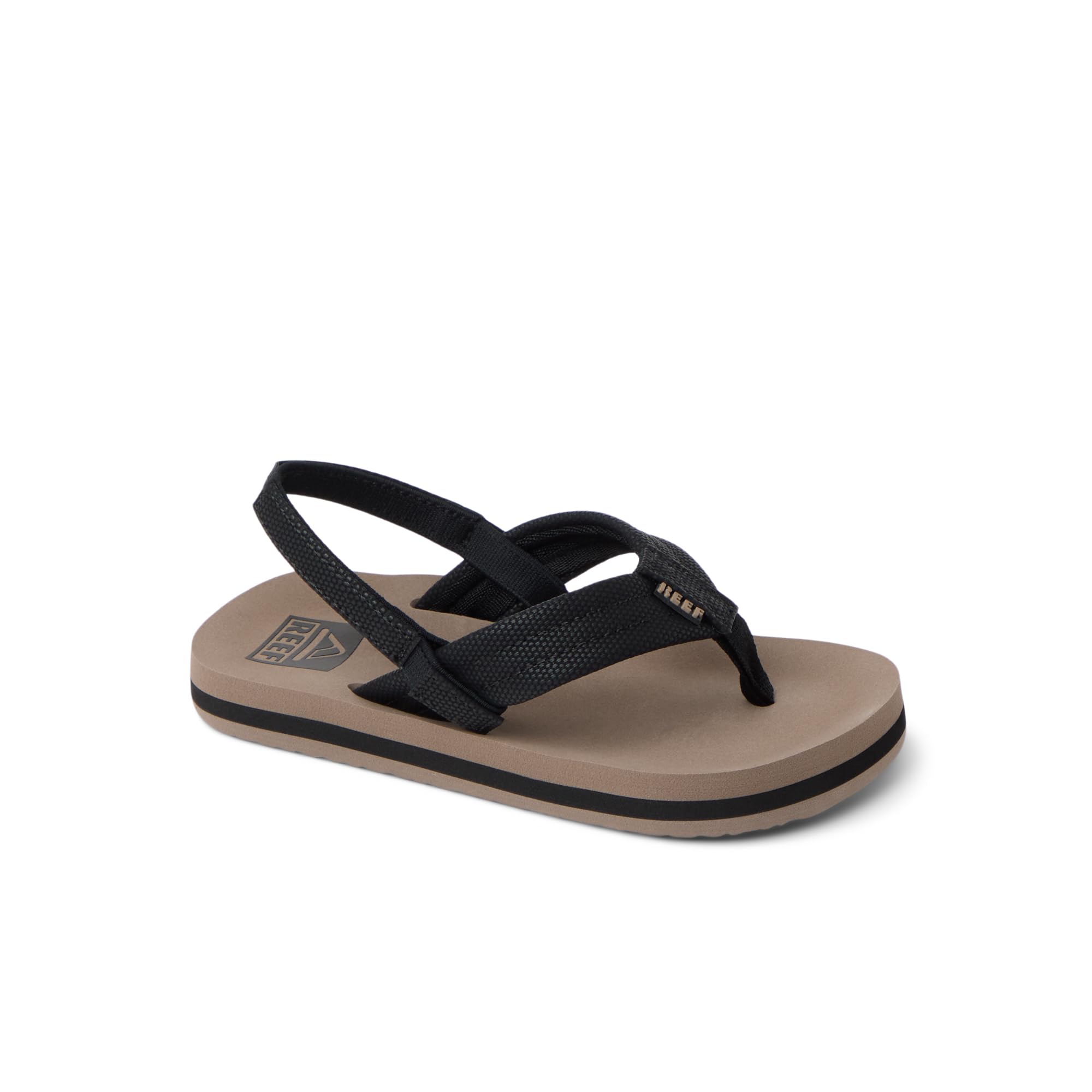 Reef Little Ahi Boys Sandal Black-Tan 12 C