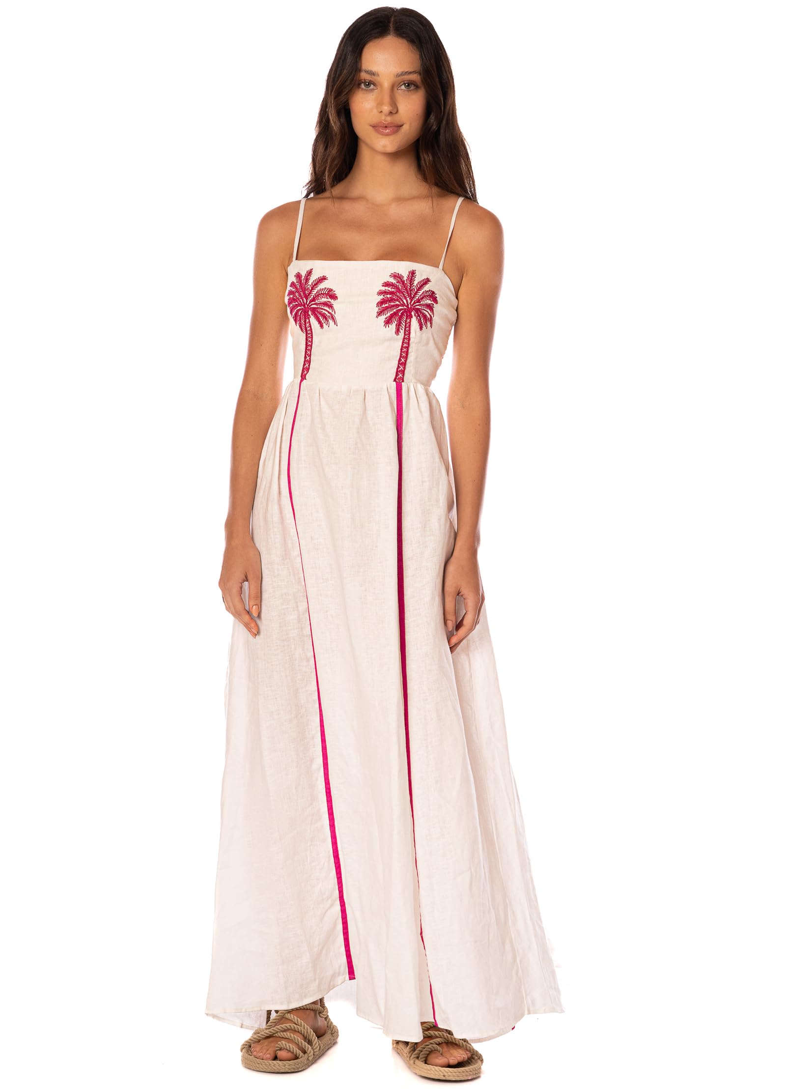 Maaji Tropical Haven Ela Maxi Dress WhitePalm L