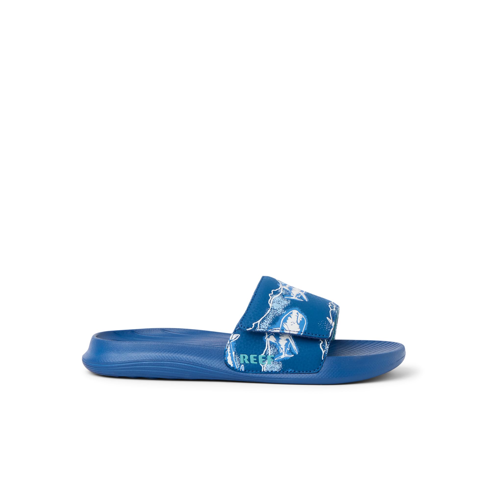 Reef Kids Salty Boys Slide Royal Sharks 4 Y