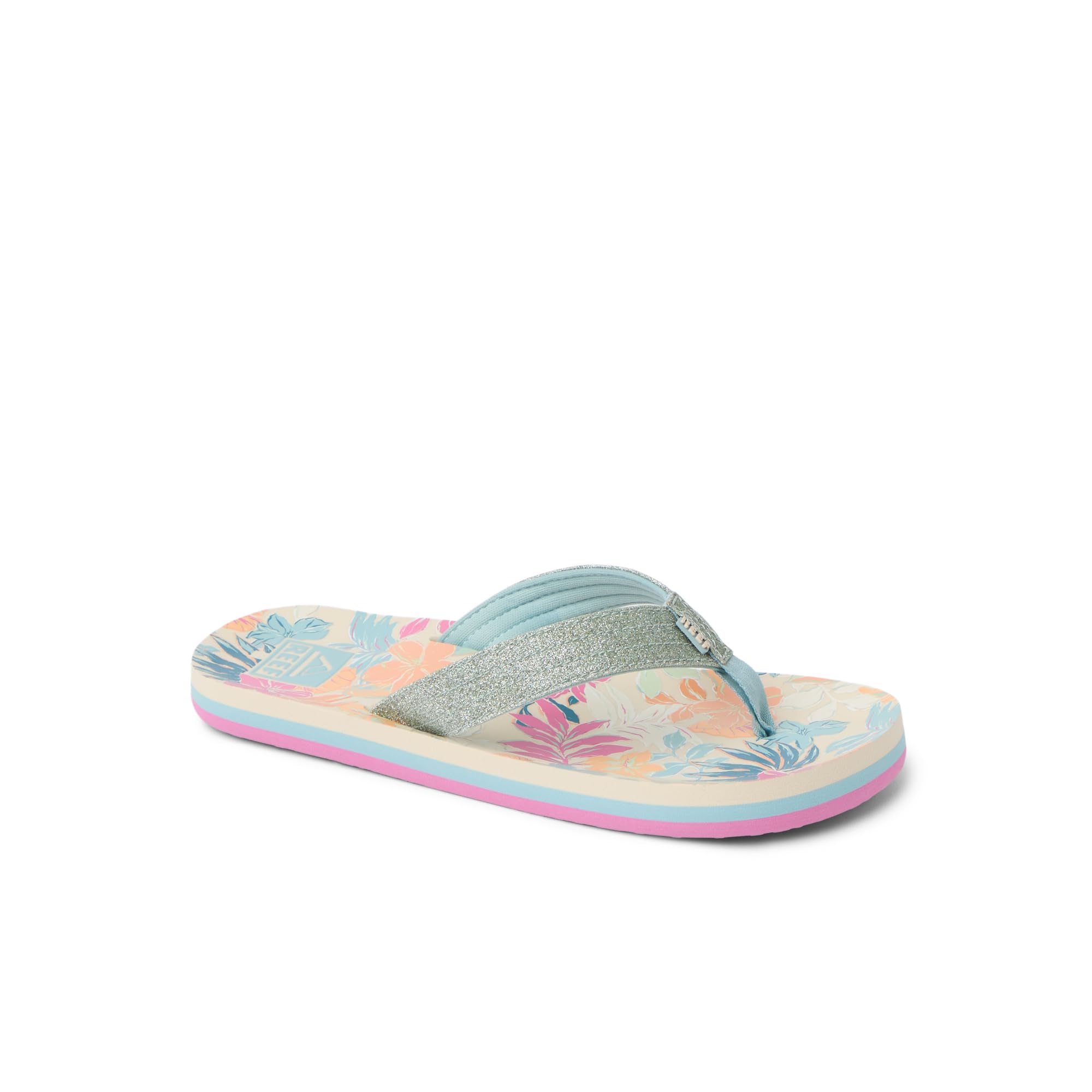 Reef Ahi Girls Sandal Tropical Floral 4 Y