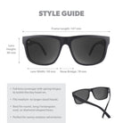 Knockaround Torrey Pines Polarized Sunglasses BlackonBlack