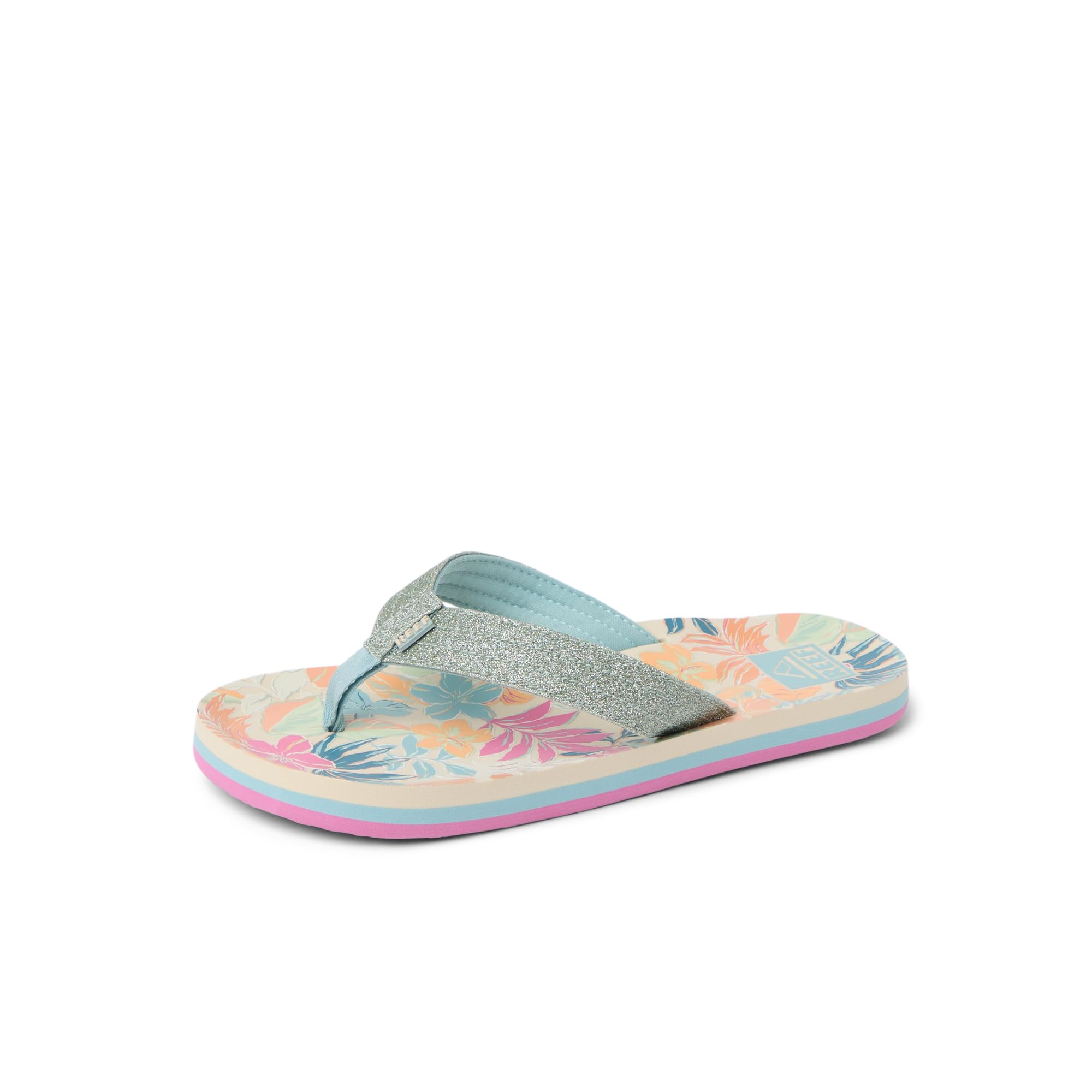 Reef Ahi Girls Sandal Tropical Floral 1 Y