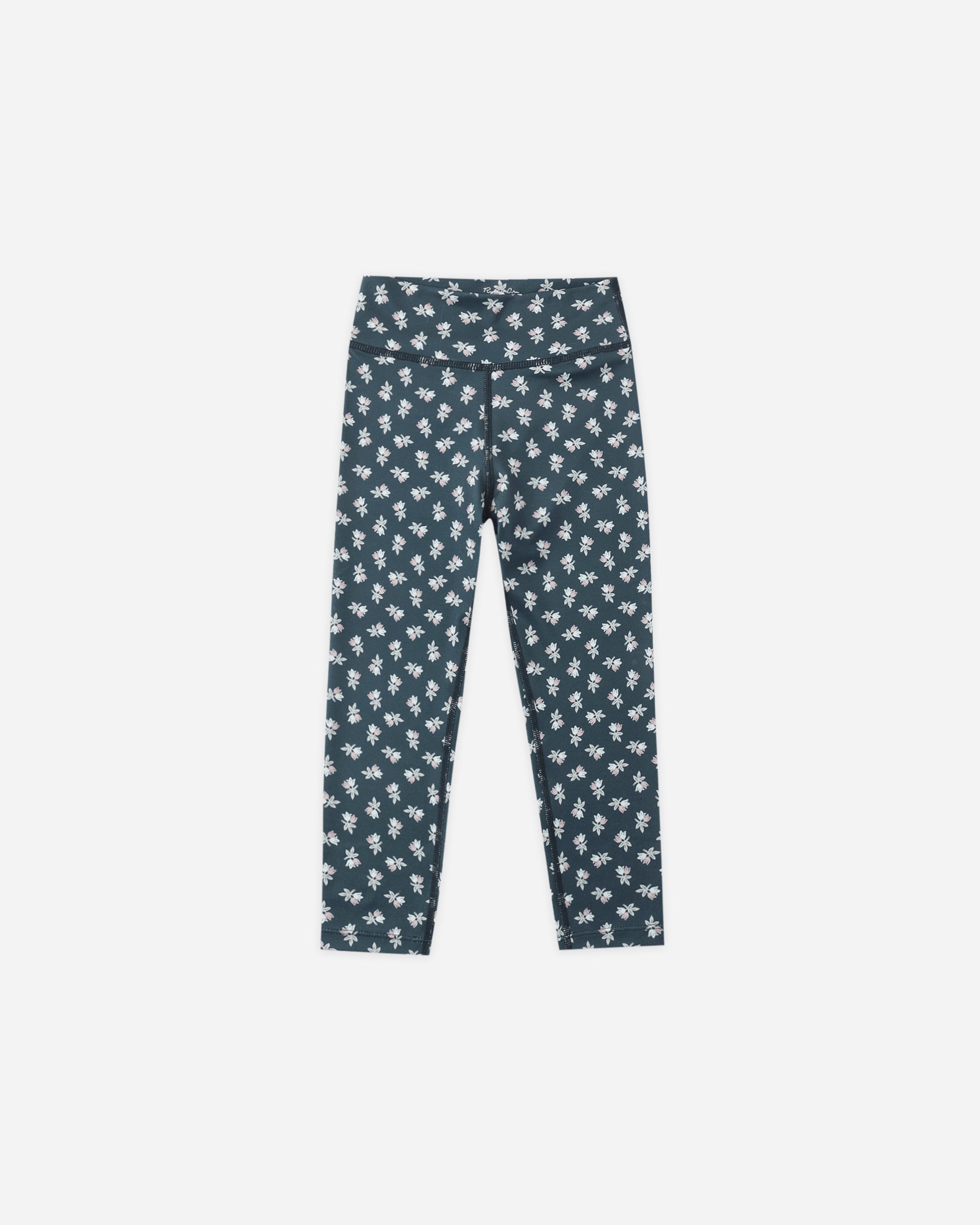 Rylee and Cru Basic Legging Blue Blooms 8-9Y
