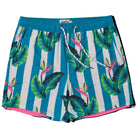 Party Pants Gulf Stripe Sport Short Turquoise XL