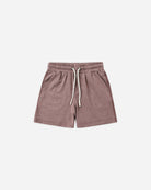 Rylee and Cru Oceanside Tech Short Heathered Mulberry 2-3Y