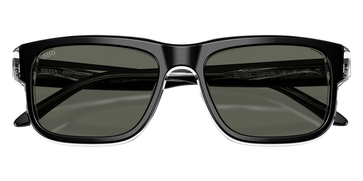 Costa Del Mar ShipWrecks Polarized Sunglasses  Black Grey 580MG