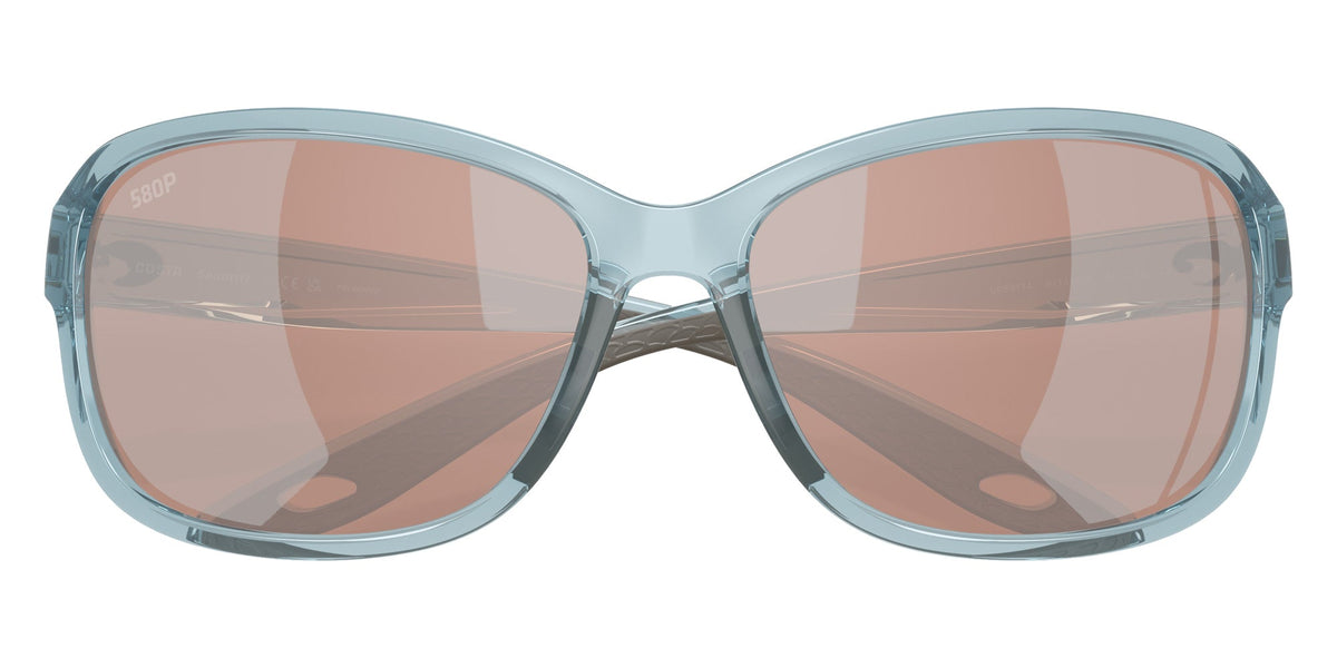 Costa Del Mar Seadrift Polarized Sunglasses TranslucentSiltBlue CopperSilverMirror 580P