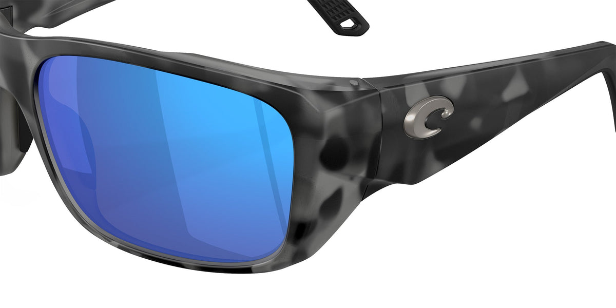 Costa Del Mar Crudo Sunglasses Matte Tiger Shark Blue Mirror 580G