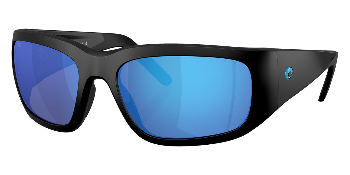 Costa Del Mar Bulley Bait Sunglasses Matte Black Blue Mirror 580G