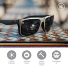 Knockaround Torrey Pines Polarized Sunglasses BlackonBlack