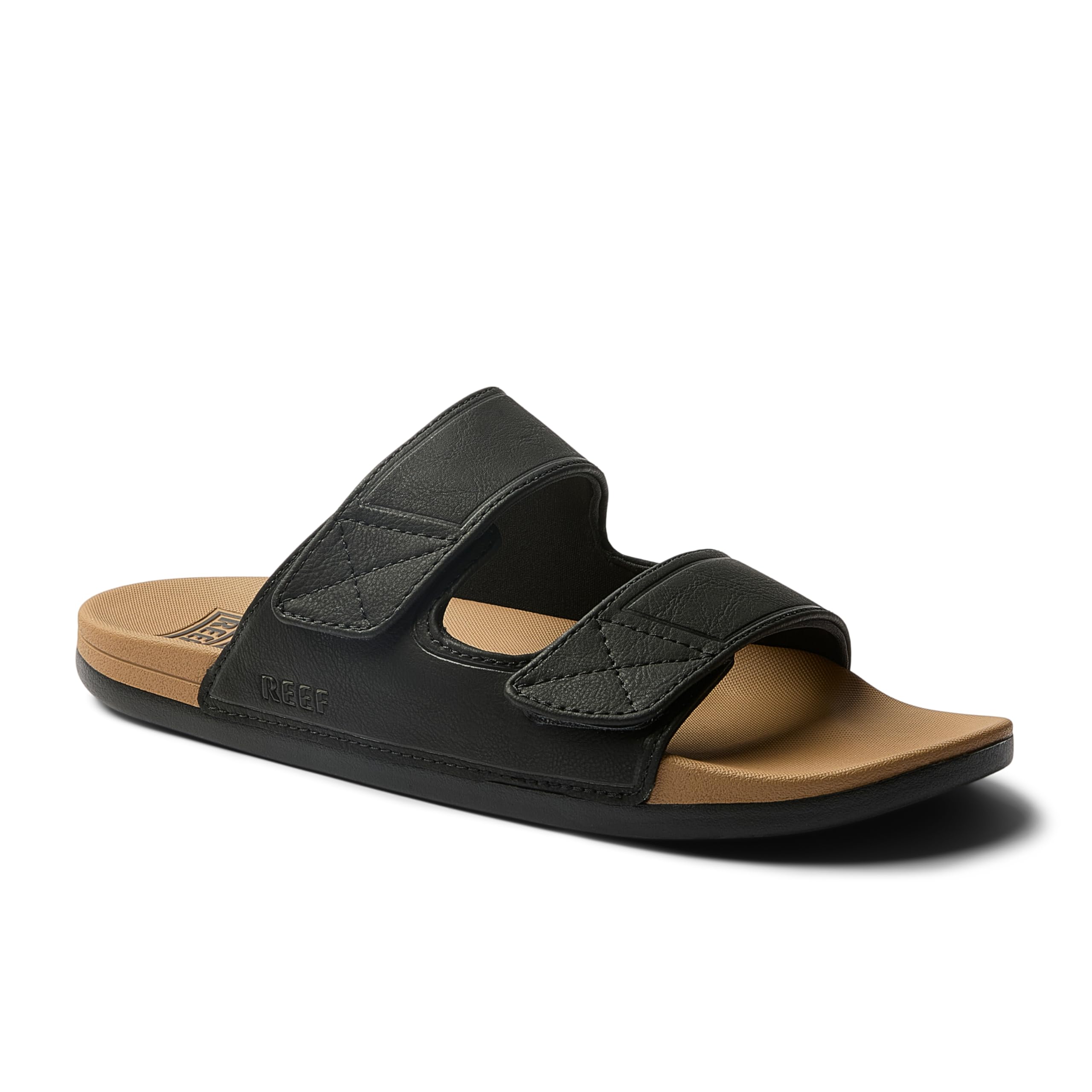 Reef Cushion Tradewind SL Mens Sandal Black-Tan 11