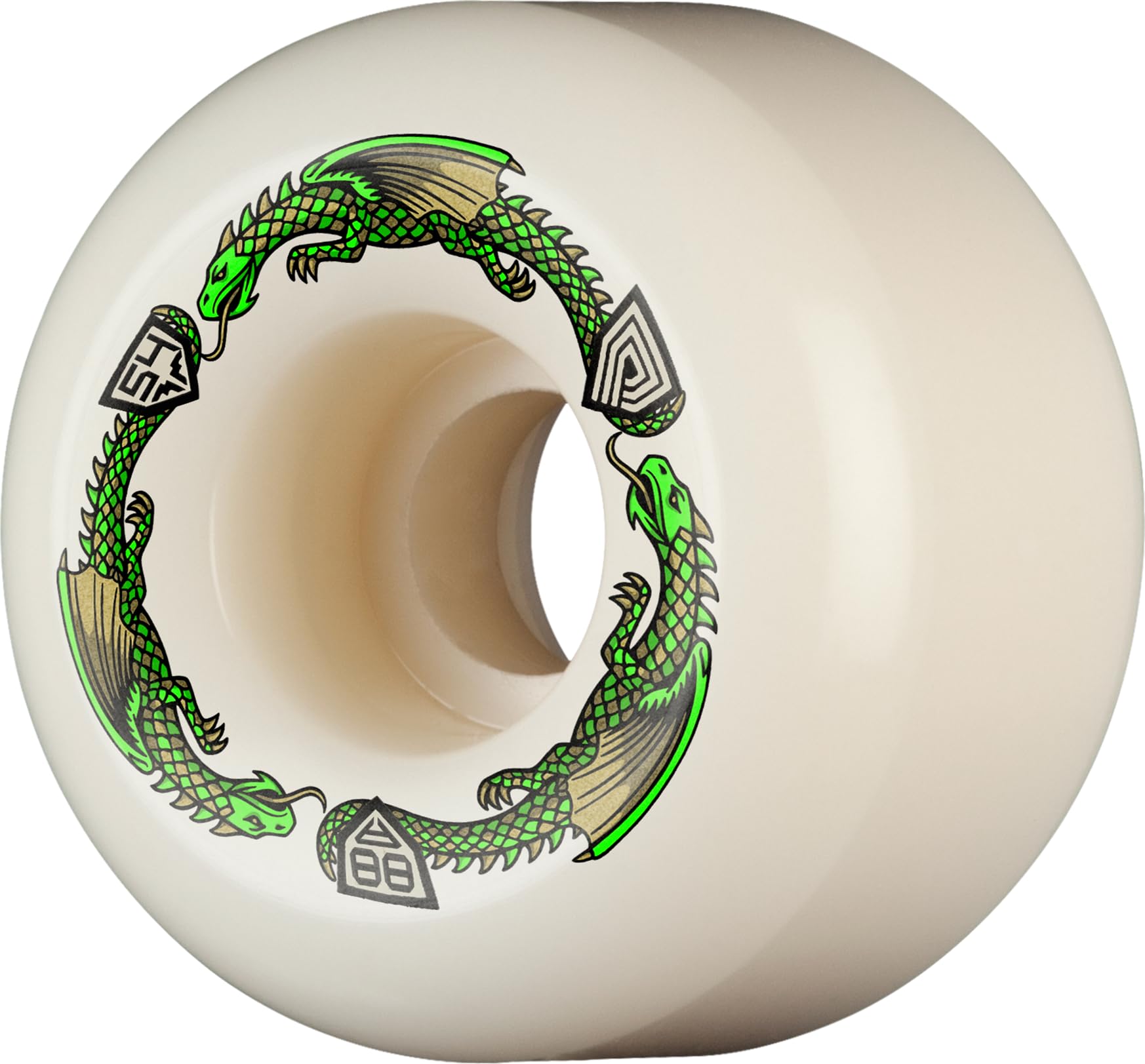 Powell Peralta Dragon Formula 88A Skateboard Wheels Green 54x39 A2