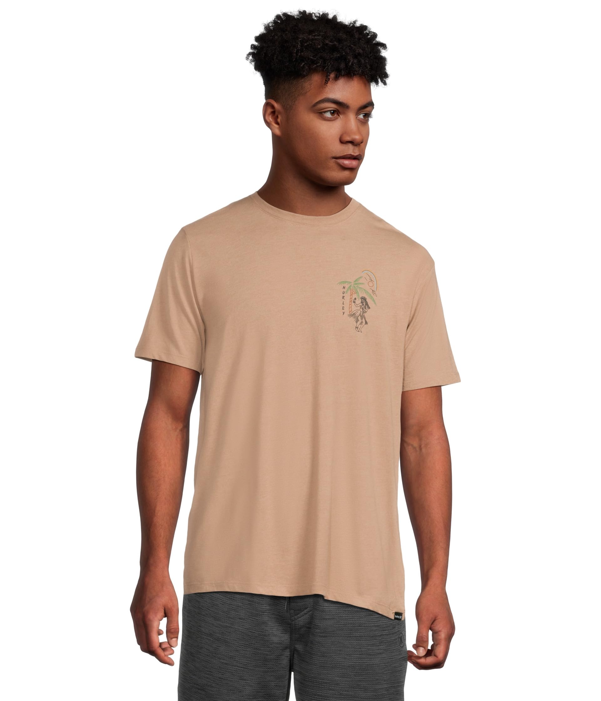 Hurley Hula In Paradise SS Tee 219-BristleconeHeather L