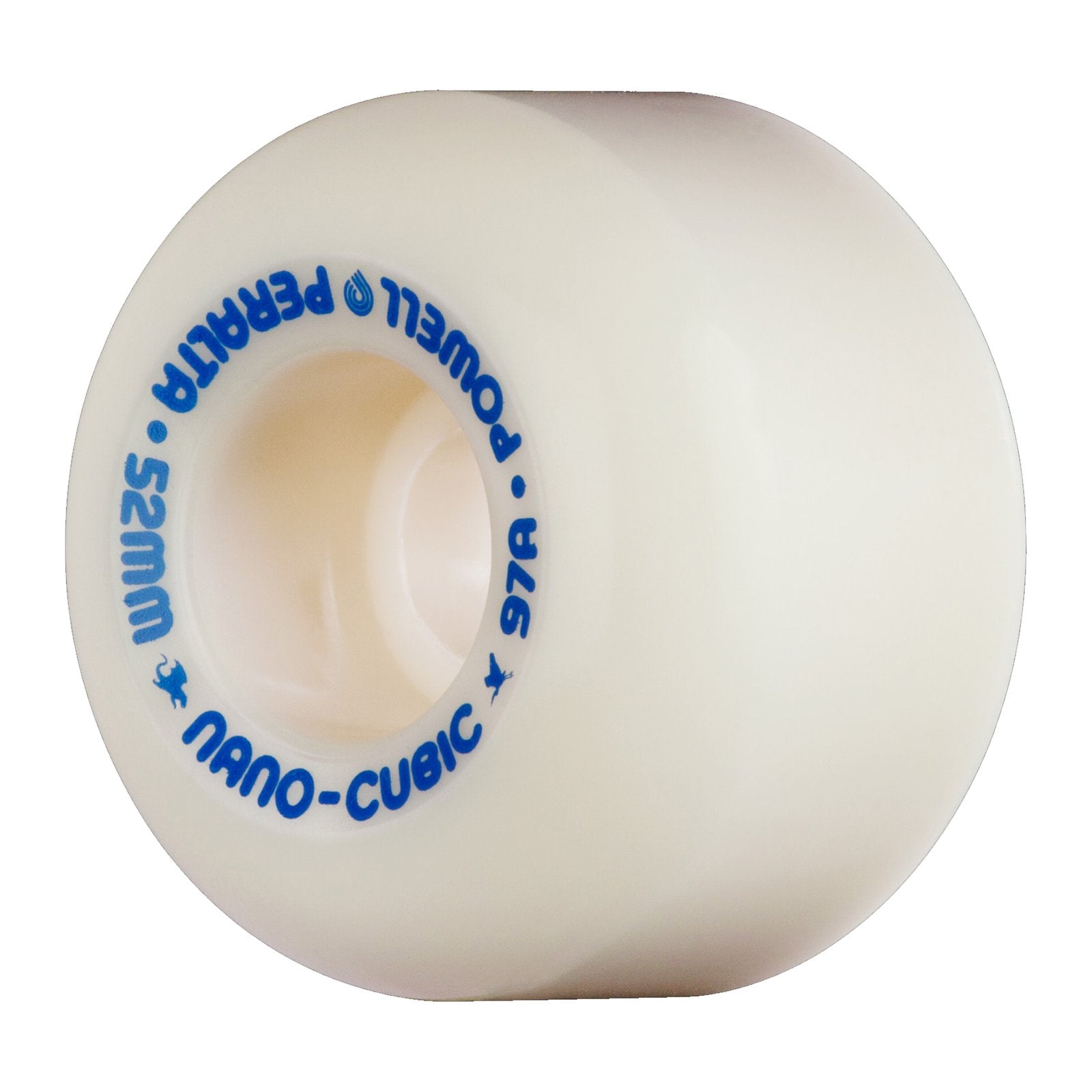 Powell Peralta Dragon Formula Nano Cubic Skateboard Wheels White 52x36 97A