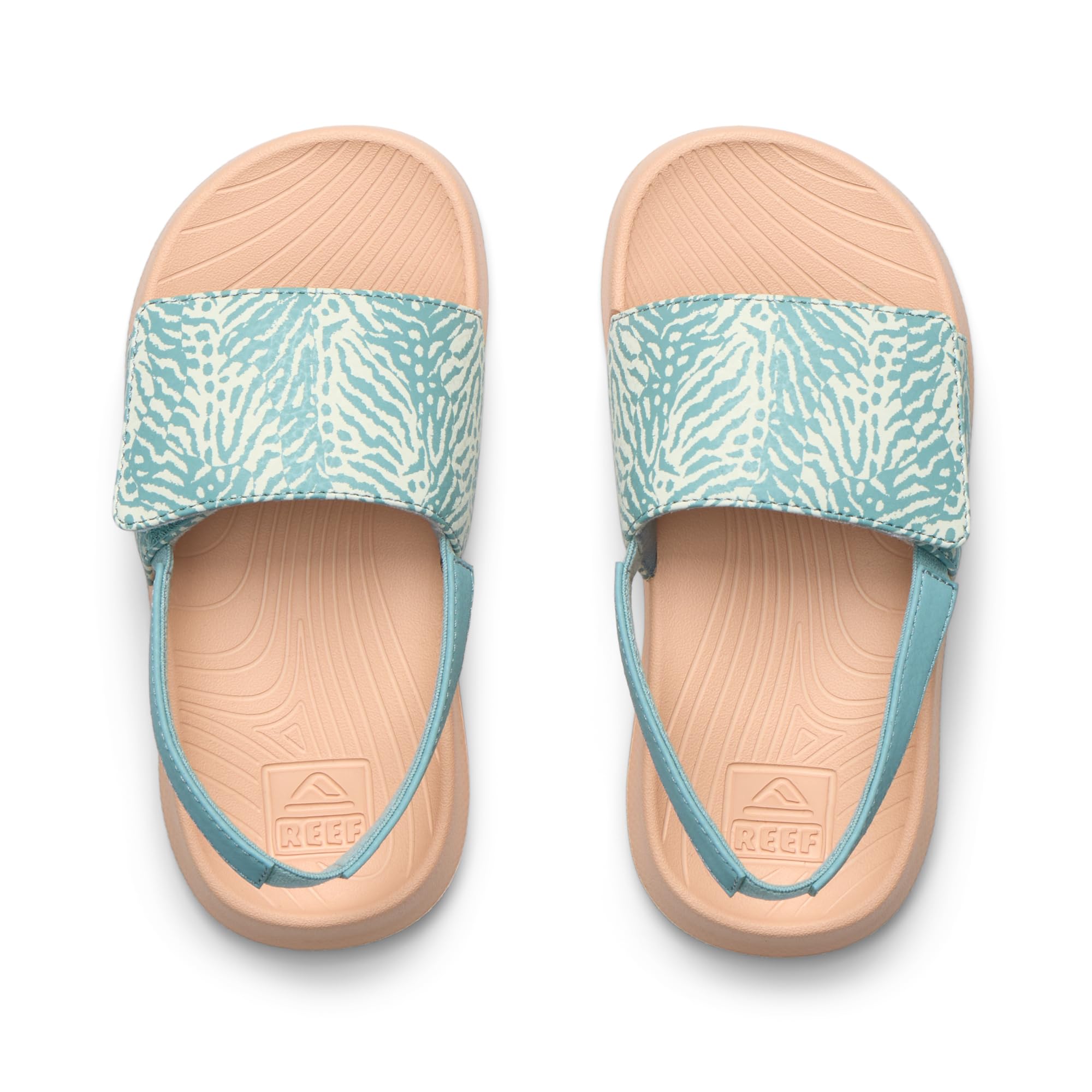 Reef Little Salty Girls Slide Blue Haze 4 C