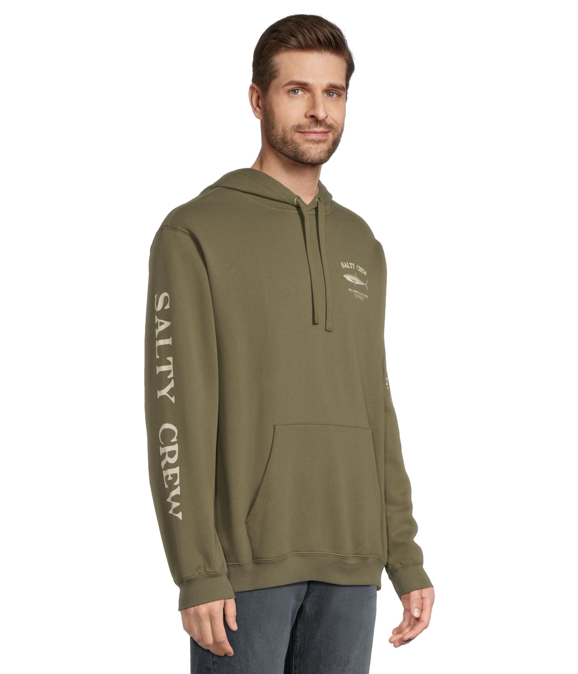 Salty Crew Bruce Hooded Fleece Dusty Olive L