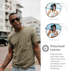 Knockaround Mile High Polarized Sunglasses  BlackSmoke