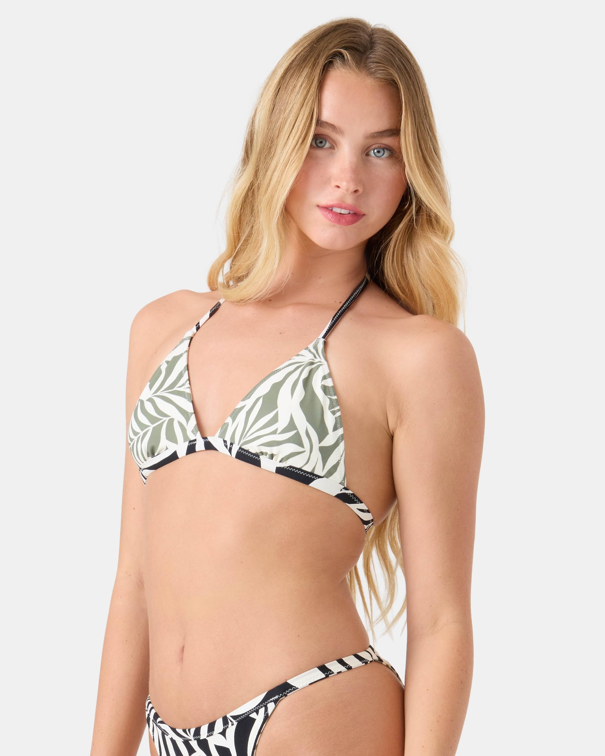 ROXY SURFER'S PARADISE REVERSIBLE TRI BIKINI TOP B64-BLACK COMBO L