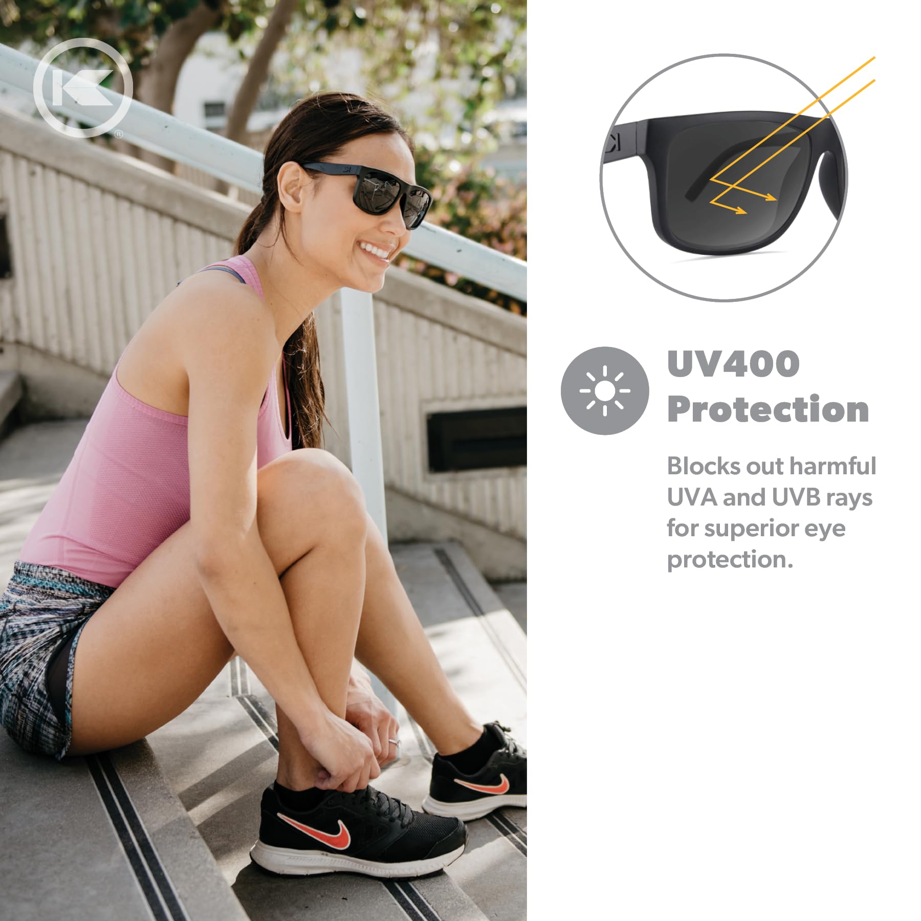 Knockaround Torrey Pines Polarized Sunglasses BlackonBlack