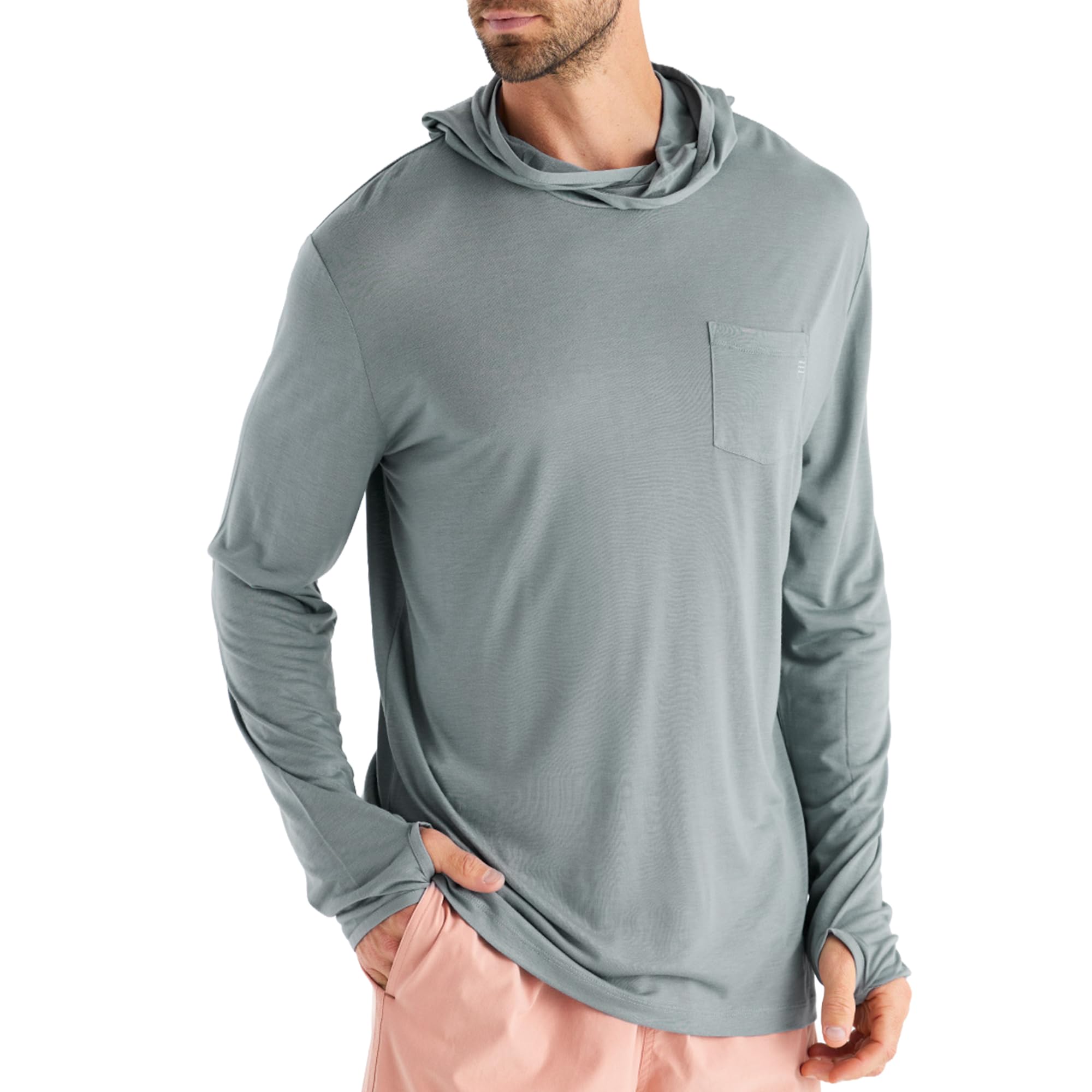 Free Fly Bamboo Lightweight Hoodie Slate XXL