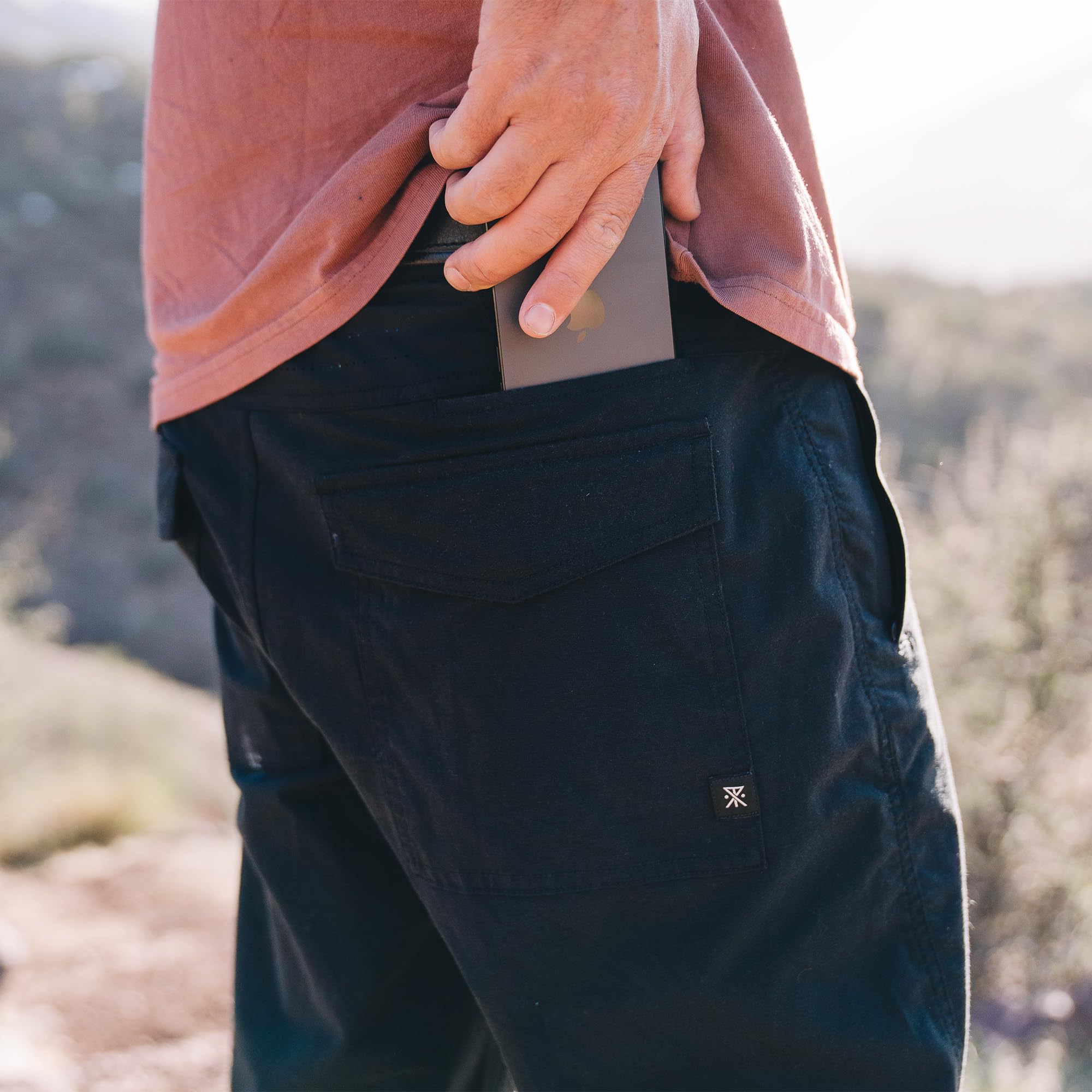 ROARK LAYOVER PRO TRAVELER PANT BLK-BLACK S