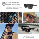 Knockaround Torrey Pines Polarized Sunglasses BlackonBlack