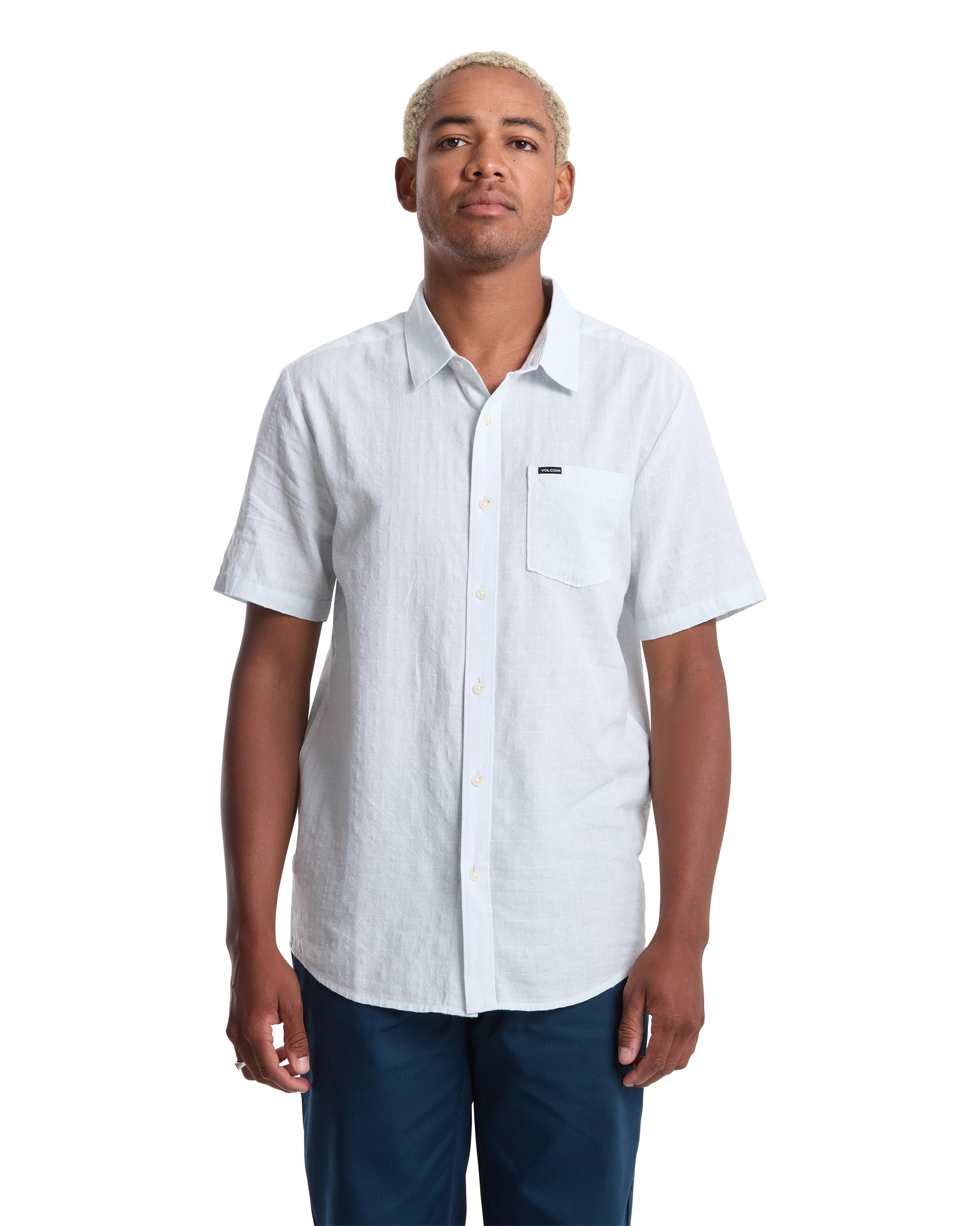 VOLCOM BANKSTONE II SS TEE LBA-LIGHT BLUE ACID XL